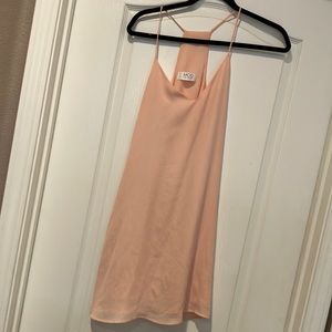Peach shift dress